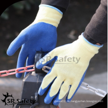 SRSAFETY preiswerter Preis / 10g Poylester Latex beschichteter Arbeitshandschuh EN388 2242 / Handhandschuhe